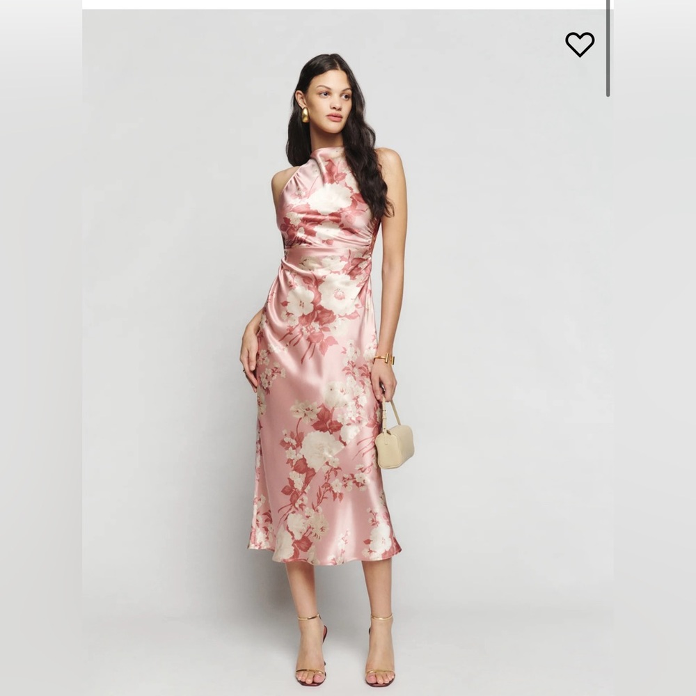 Reformation Casette Silk Dress